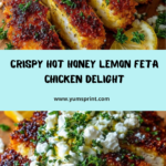 Crispy Hot Honey Lemon Feta Chicken with Panko Herb Crust Recipe