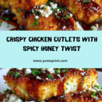 Crispy Chicken Cutlets with Spicy Honey & Feta Finish Recipe