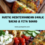 Rustic Mediterranean Garlic Toasted Bread and Feta Board Recipe