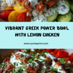 Greek Power Bowl with Lemon Chicken & Creamy Feta Sauce Recipe