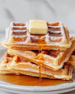 Yeasted Belgian Waffles Recipe