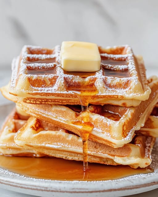 Yeasted Belgian Waffles Recipe
