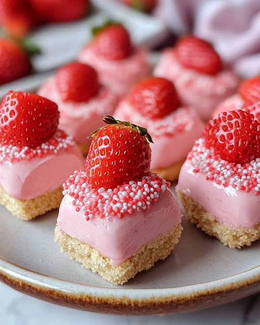 No-Bake Strawberry Cheesecake Bites Recipe