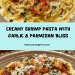 Creamy Shrimp Pasta with Parmesan & Garlic Sauce Recipe