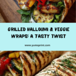 Grilled Veggie & Halloumi Wraps Recipe
