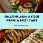 Grilled Veggie & Halloumi Wraps Recipe