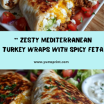 Wrap with Whipped Spicy Lemon Honey Feta Recipe