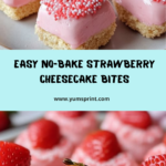 No-Bake Strawberry Cheesecake Bites Recipe