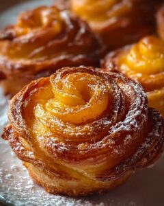 Peach Cinnamon Crescent Cruffins Recipe