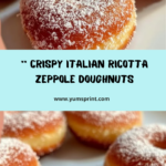 Zeppole Italian Ricotta Doughnuts Recipe