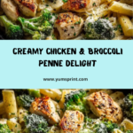 Creamy Broccoli and Chicken Penne Recipe