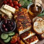 Rustic Mediterranean Bread and Halloumi Board Recipe