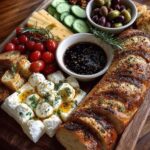 Rustic Mediterranean Bread and Goat Cheese Board Recipe