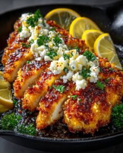Spicy Crispy Hot Honey Lemon Goat Cheese Chicken Recipe