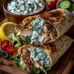 Greek Chicken Wraps with Dill Garlic Yogurt Sauce Recipe