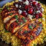 us with Feta Sauce & Roasted Cranberries Recipe