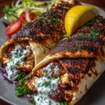 Greek Grilled Chicken Wraps with Garlic Yogurt Sauce Recipe