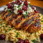 Goat Cheese Sauce & Roasted Cranberries Recipe