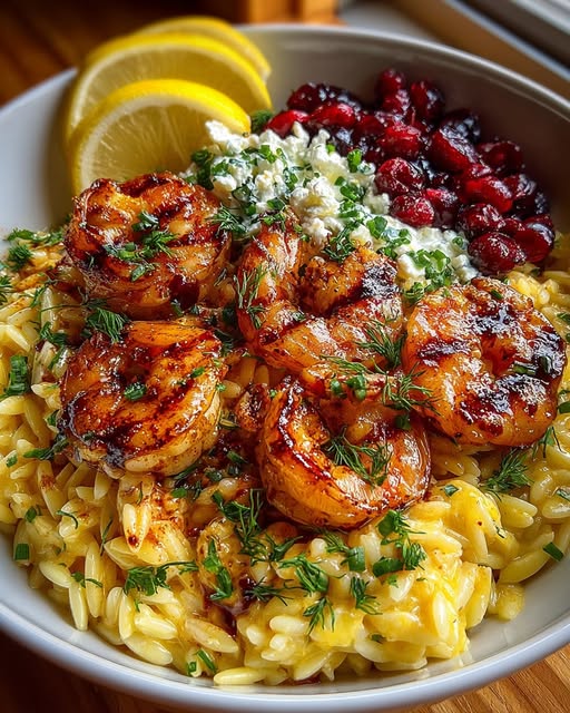 zo with Feta Sauce & Roasted Cranberries Recipe