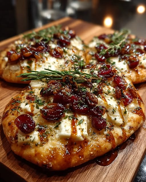 Crispy Flatbread with Brie, Cranberries & Candied Walnuts Recipe 4 Crispy Flatbread with Brie, Cranberries & Candied Walnuts Recipe - Recipe Image