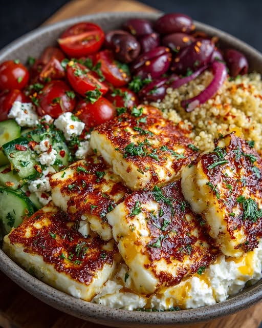 mi Bowl with Creamy Hot Honey Feta Sauce Recipe