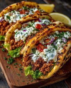 n Pita with Spicy Lemon Honey Feta Cream Recipe