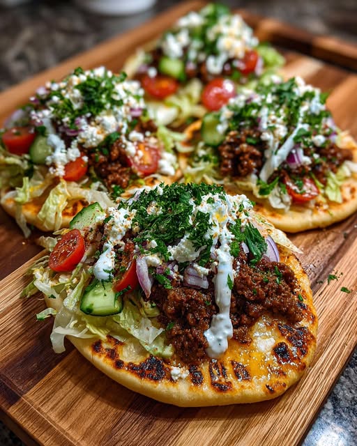 bread with Garlic Lemon Honey Feta Cream Recipe