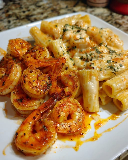 with Creamy Mozzarella Parmesan Rigatoni Recipe - Recipe Image