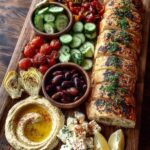 Rustic Mediterranean Bread and Hummus Board Recipe