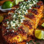 Crispy Hot Honey Lime Feta Chicken with Herb Crust Recipe