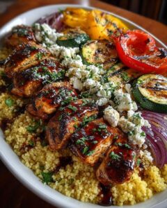cous with Grilled Veggies & Whipped Feta Recipe