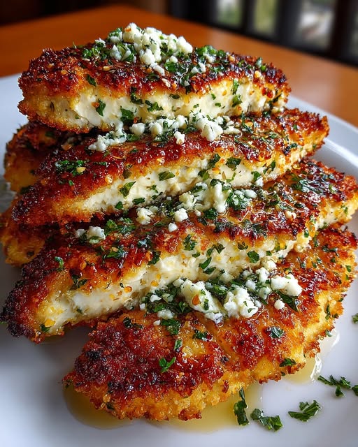 mon Feta Chicken Cutlets with Herb Crust Recipe - Recipe Image