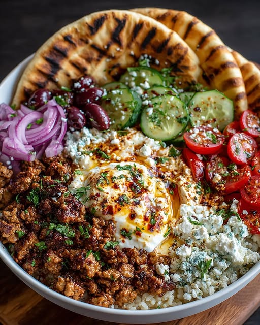 ta Bowl with Creamy Hot Honey Feta Sauce Recipe 6 ta Bowl with Creamy Hot Honey Feta Sauce Recipe - Recipe Image