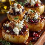 Baked Pears with Feta, Honey, and Cranberries Recipe