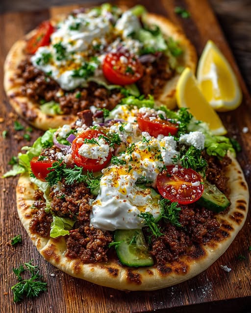 f Pita with Spicy Lemon Honey Feta Cream Recipe