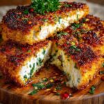 Crispy Hot Honey Lemon Feta Turkey Cutlets with Herb Crust Recipe