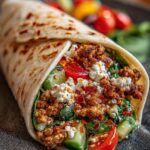 Wrap with Whipped Spicy Lemon Honey Feta Recipe