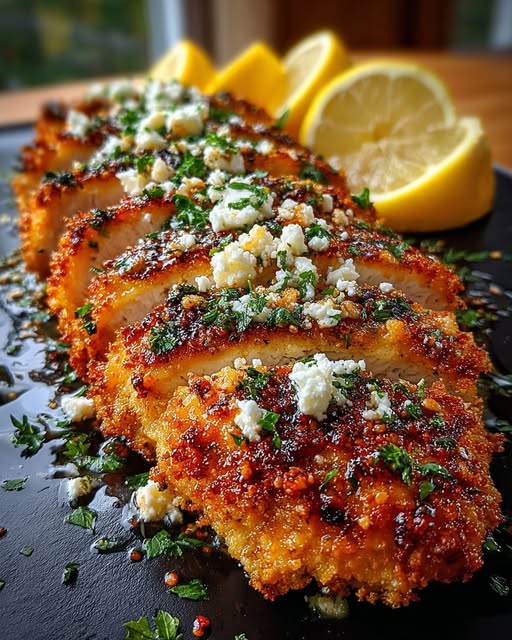 mon Feta Chicken with Italian Herb Crust Recipe - Recipe Image