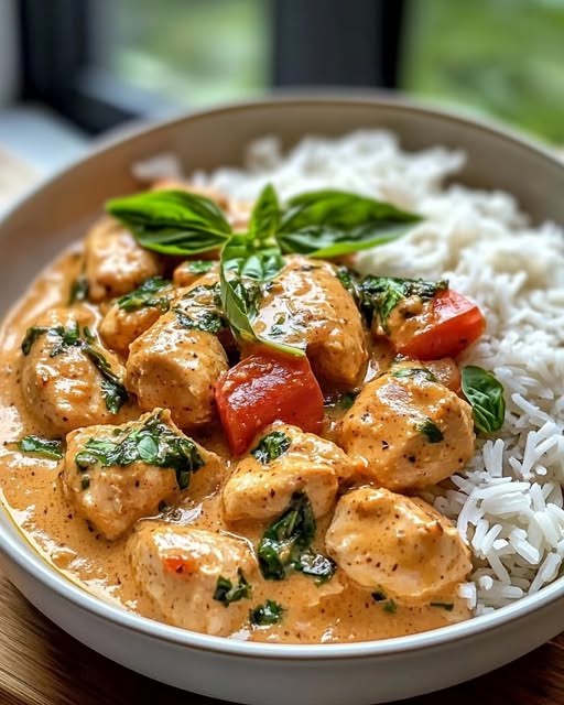 n Simmered in Creamy Coconut Curry Sauce Recipe - Recipe Image
