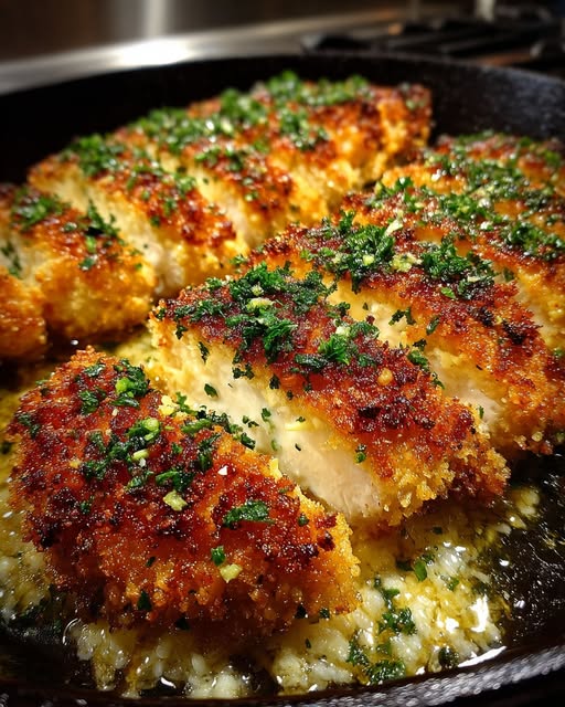 Crispy Hot Honey Lemon Goat Cheese Chicken with Herb Crust Recipe