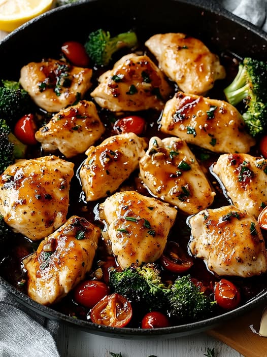 Skillet with Colorful Garden Vegetables Recipe - Recipe Image