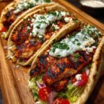 Flatbread Wraps with Garlic Yogurt Sauce Recipe