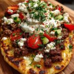 latbread with Lemon Hot Honey Feta Cream Recipe