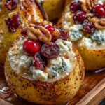 Baked Pears with Feta, Honey, and Cranberries Recipe