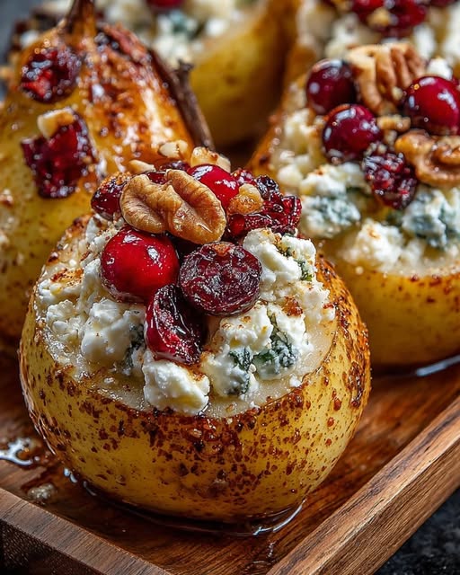 Baked Pears with Feta, Honey, and Cranberries Recipe 5 Baked Pears with Feta, Honey, and Cranberries Recipe - Recipe Image