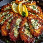 a Chicken Cutlets with Garlic Herb Crust Recipe