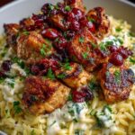 Creamy Feta Sauce & Roasted Cranberries Recipe