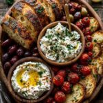 Rustic Mediterranean Bread & Whipped Feta Platter Recipe