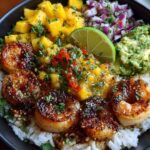 owls with Mango Salsa & Lime-Chili Sauce Recipe