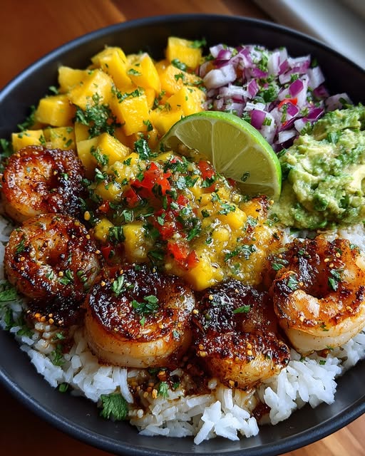 owls with Mango Salsa & Lime-Chili Sauce Recipe - Recipe Image